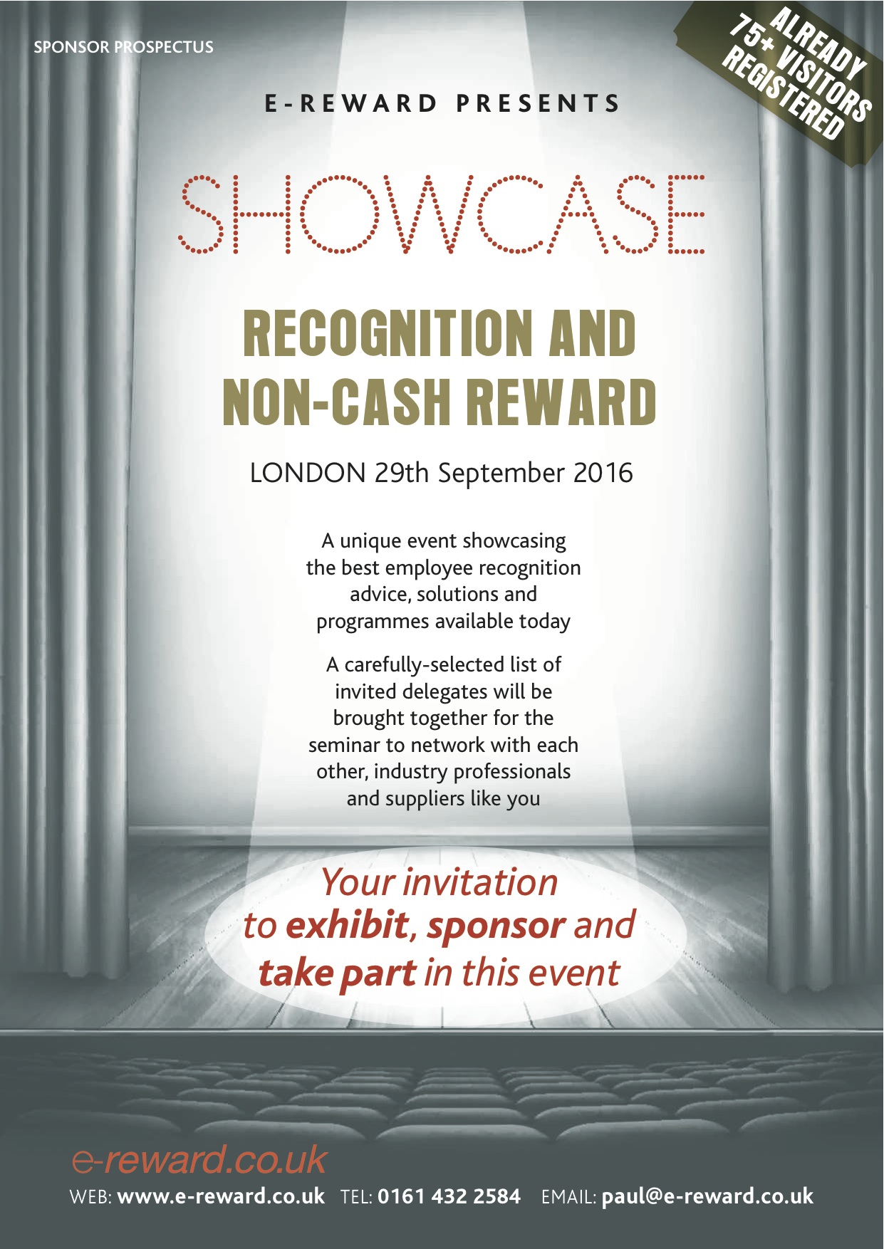 Recognition brochure sponsors